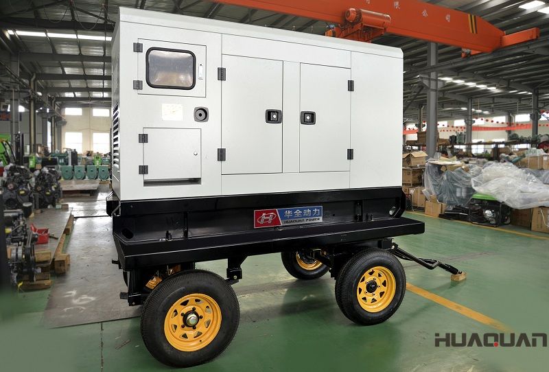 一臺30kw移動拖車發(fā)電機組在2018年5月9日從華全順利發(fā)往山東東營市