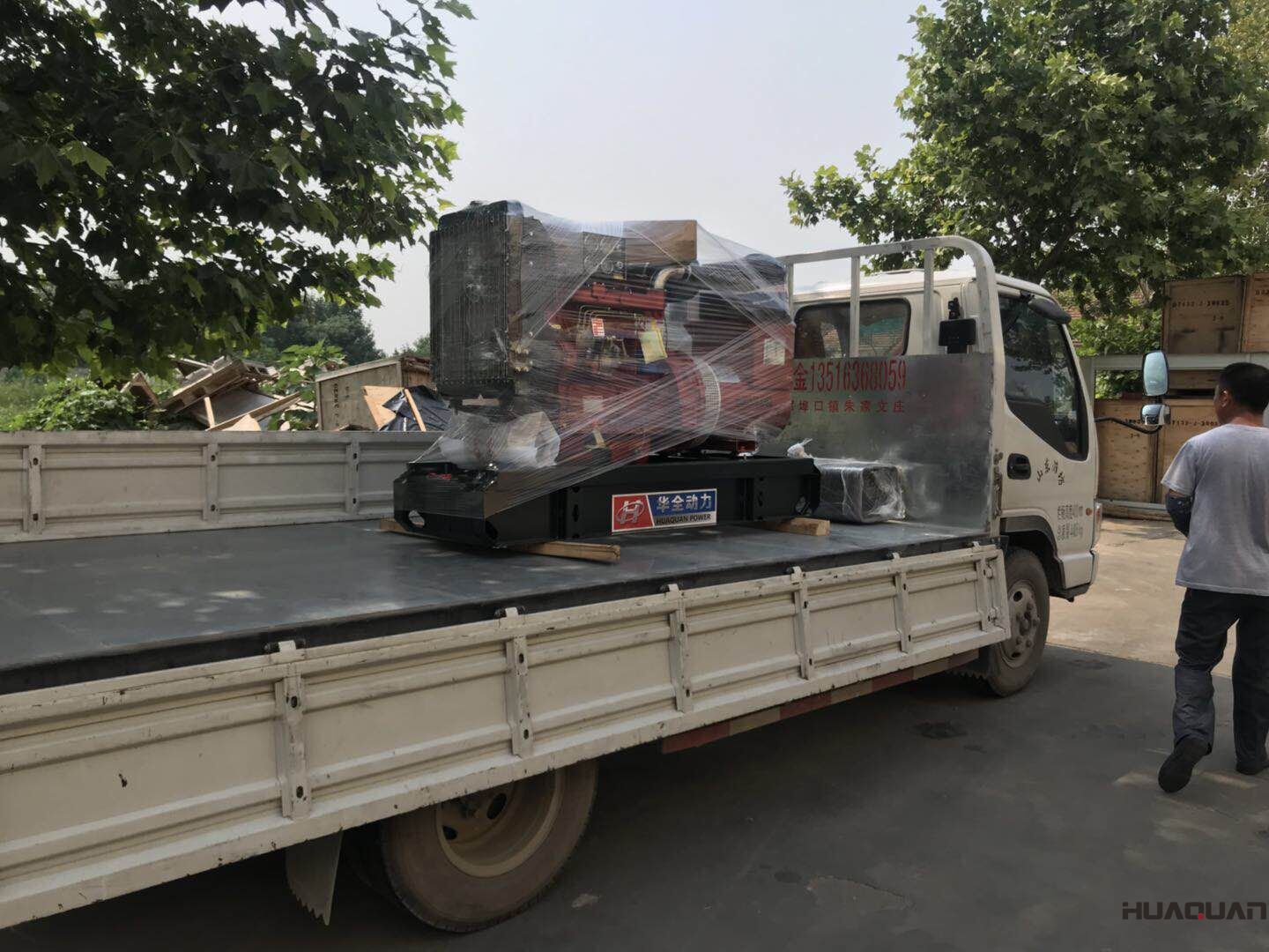 一臺20kw標配柴油發電機組于8月2日順利發往陜西省