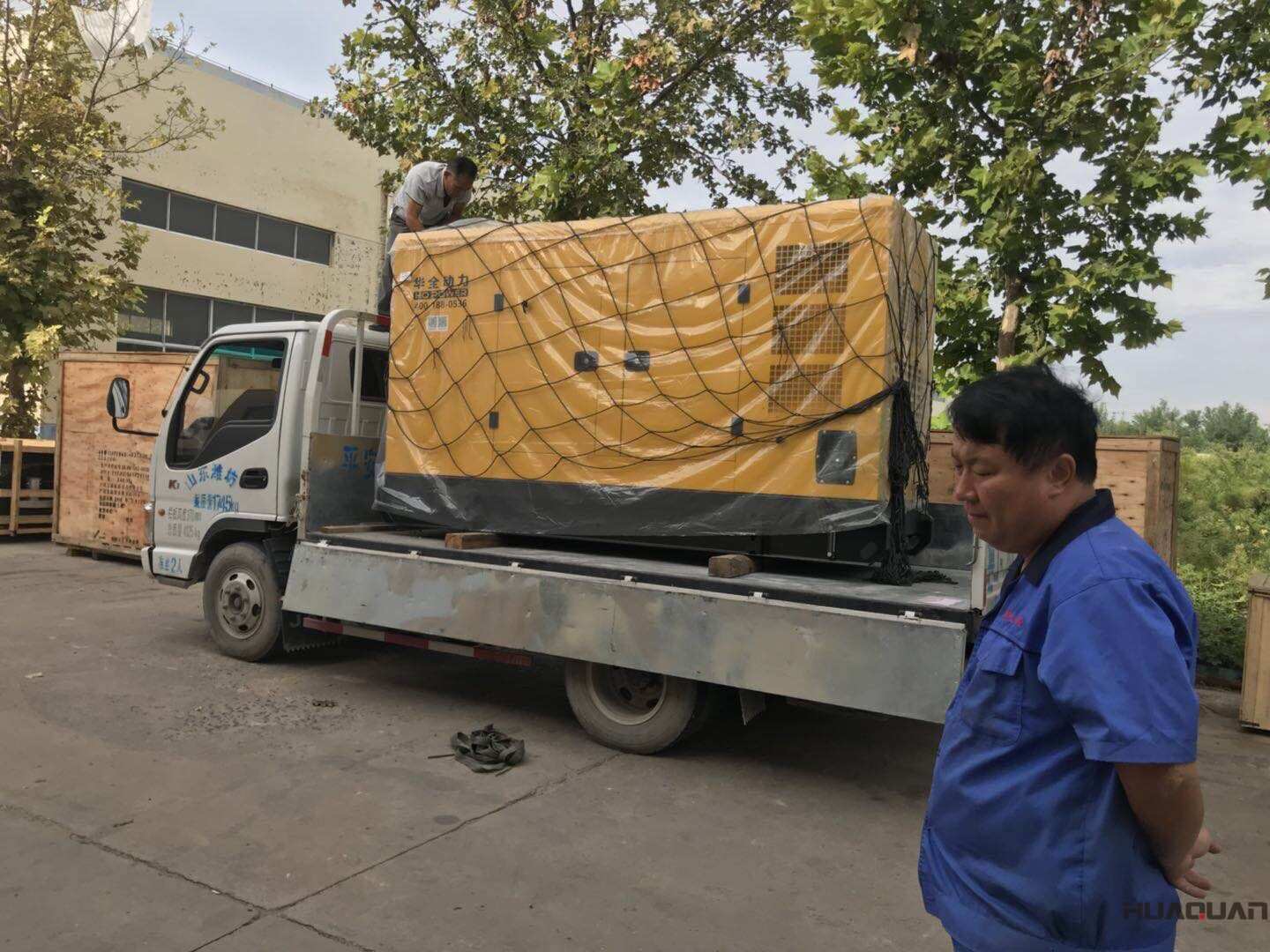 一臺(tái)30kw靜音箱型柴油發(fā)電機(jī)組于9月16日發(fā)往天津