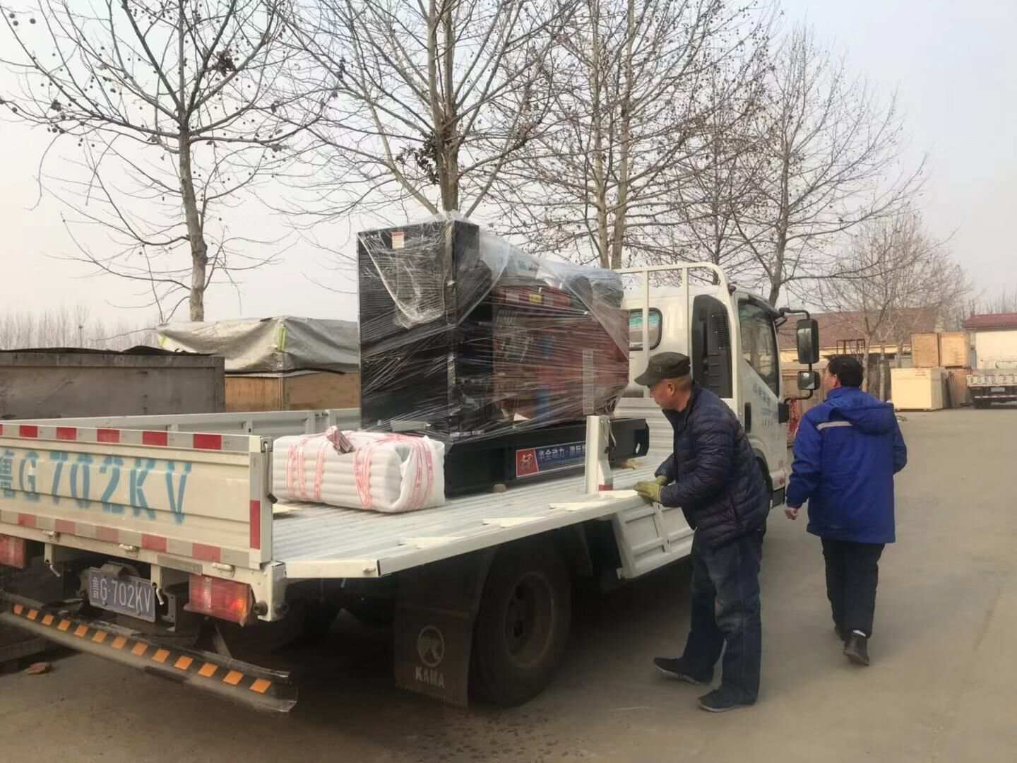 1月9日，山東省楊先生從華全動力代裝的80kw標配柴油發電機組現已順利發往目的地